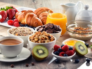 Opções saudáveis de café da manhã