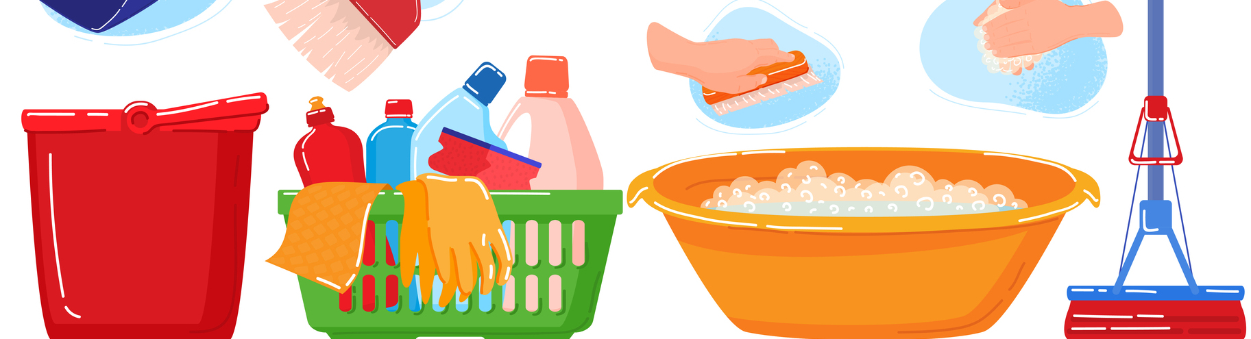 itens de limpeza para higienizar a casa e outros ambientes
